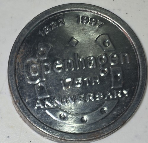 Copenhagen Snuff Smokeless Tobacco Can HORSESHOE Lid Cover
