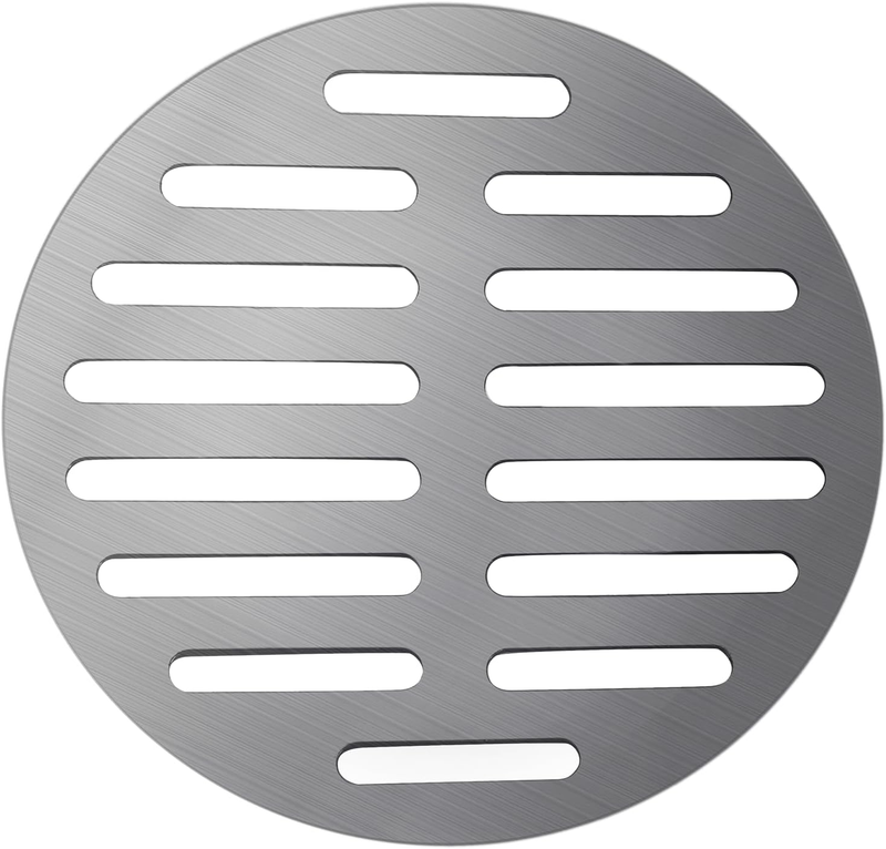 Stainless Steel round Floor Drain Cover 6 Inch - Outlet Diameter, 14 Holes Silve