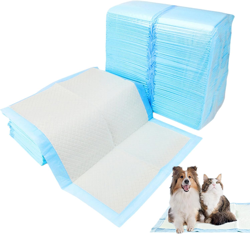 Dogs Pee Pads 100 Pack 13" X 17.7" Disposable Ultra Absorbent Leak-Proof Pet Tra