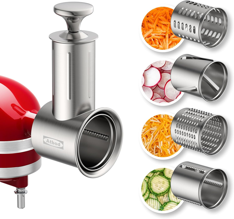 Stainless Steel Slicer Shredder Attachment for Kitchenaid Stand Mixer