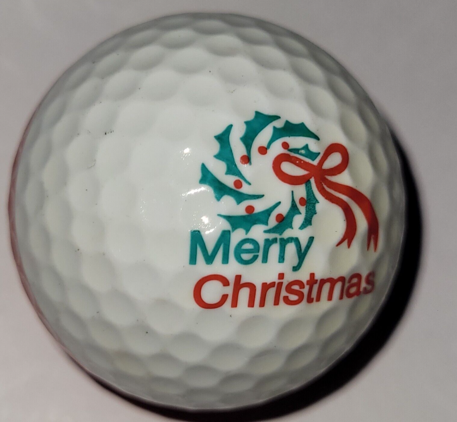 【未使用品】PING GOLFBALL merry Christmas Ping Eye 2 Red White Two Tone Merry Christmas Star Golf Ball