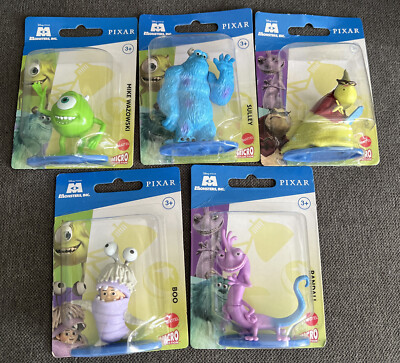 Disney Monsters Inc Micro Collection Lot of 5 Boo Randall Roz Sulley Mike