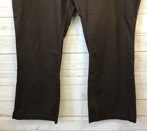 Carhartt Womens Brown Medical Scrub Pants Sz 3XL Drawstring Waist Ocupational