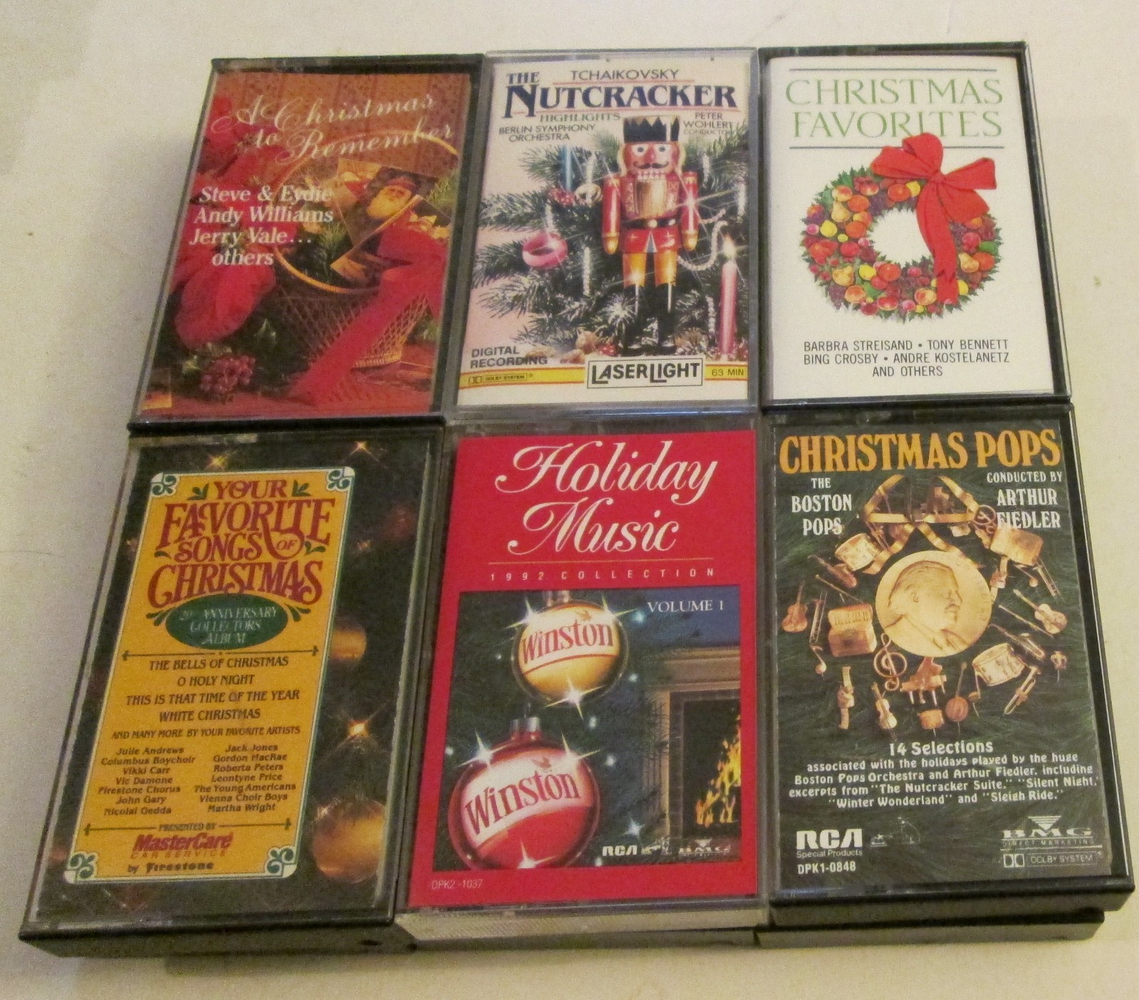 HUGE Lot of 60 Christmas & Holiday Music Audio Cassette Tapes Vintage Xmas Retro