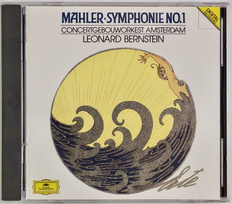 MAHLER: Symphonie No 1, Leonard Bernstein DGG Full Silver PDO CD