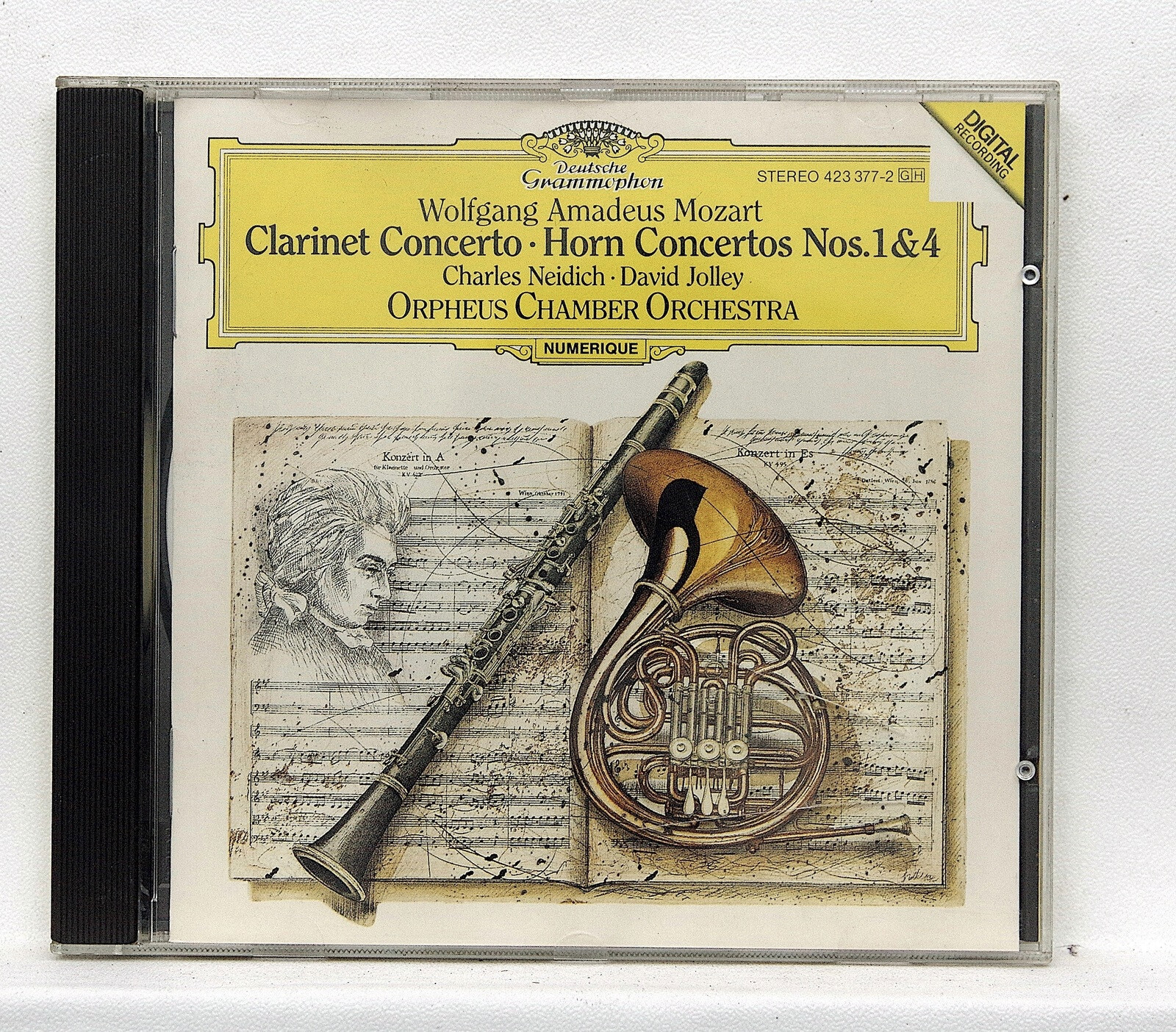 ORPHEUS CHAMBER ORCH. ⸺ MOZART clarinet & horn ctos ⸺ DGG