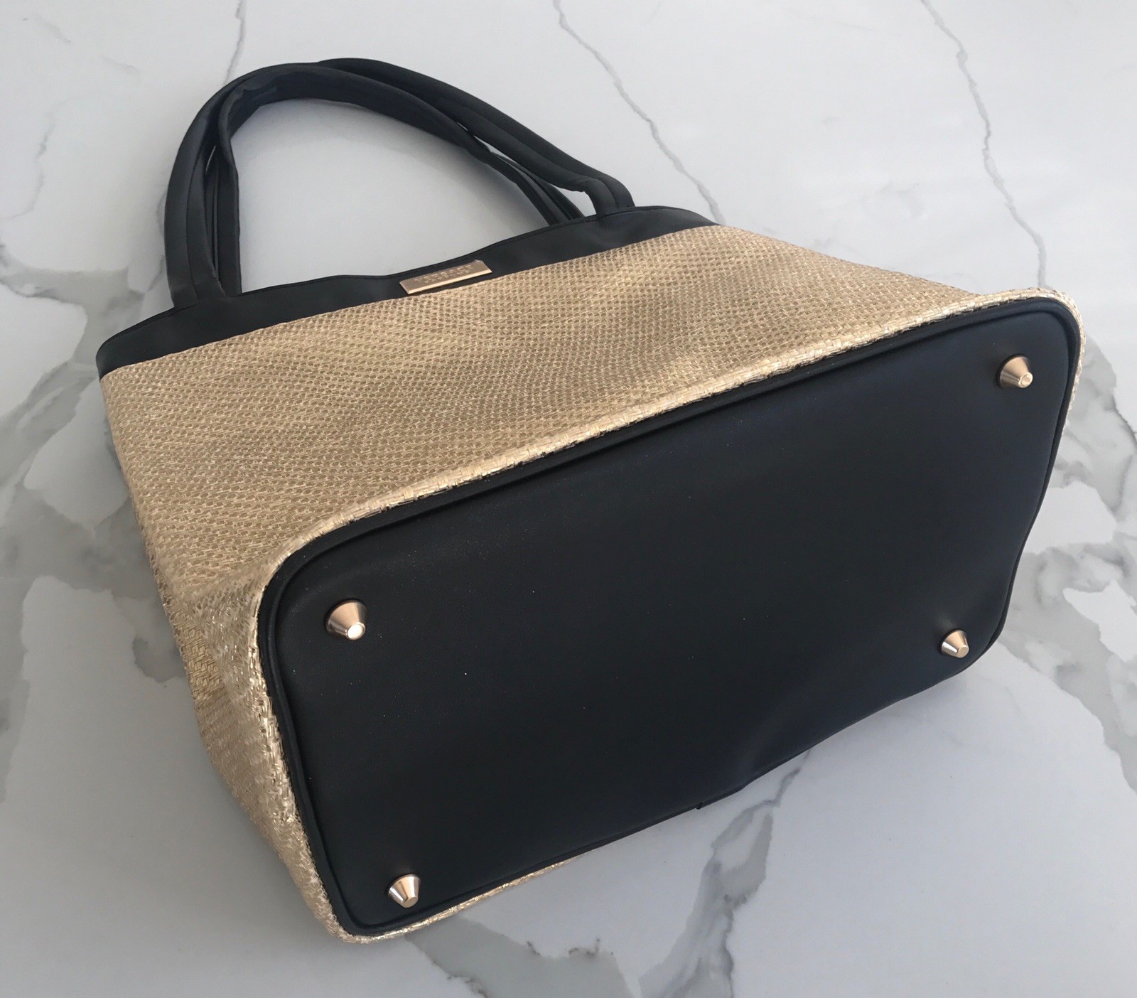 versace parfums gold bag