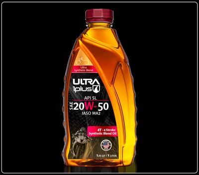 Ultra1Plus SAE 20W-50 Synthetic Blend 4T Engine Oil API SL JASO MA2 (Quart)