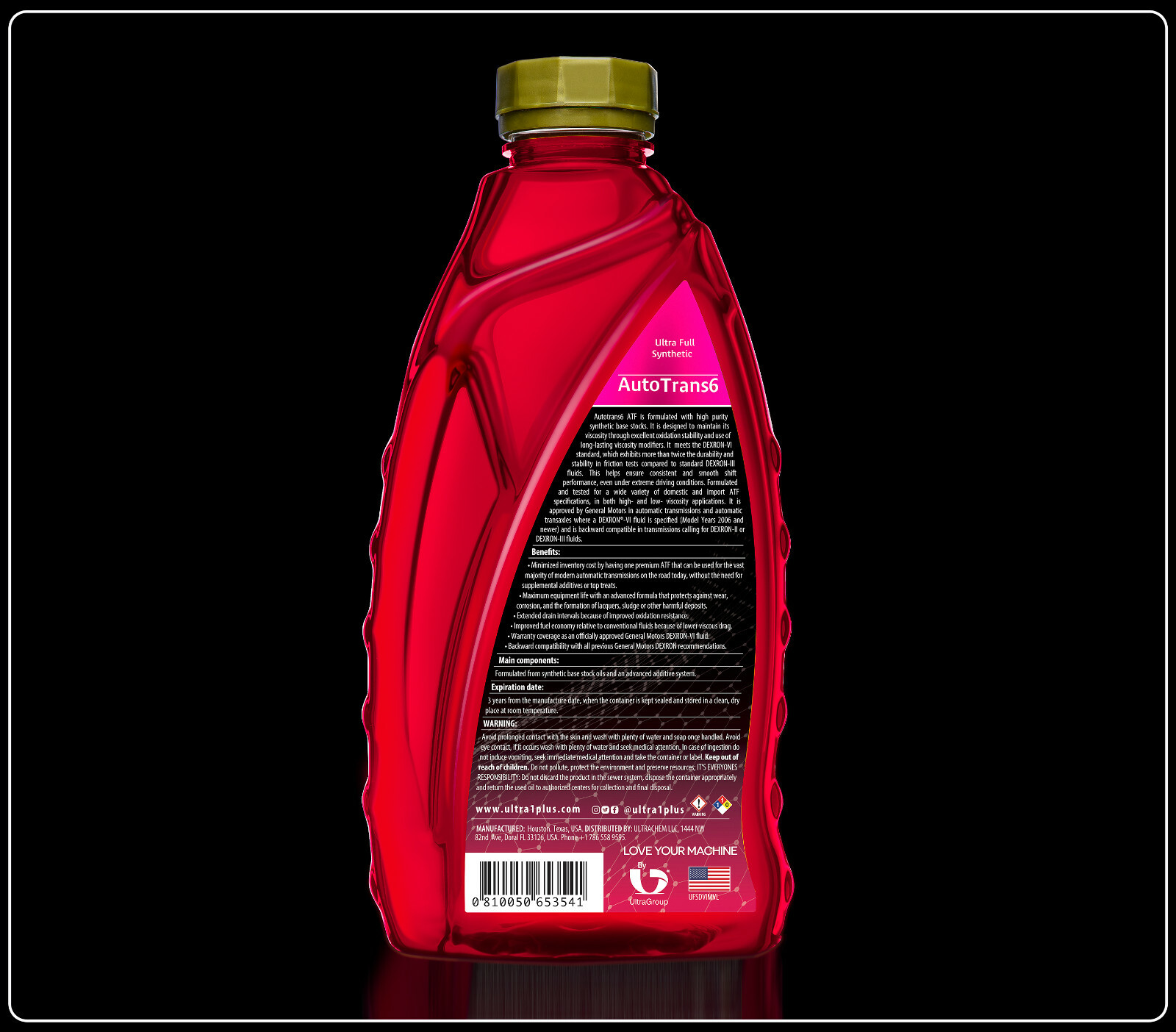 Ultra1Plus Dexron VI Transmission Fluid Full Synthetic ATF Quart eBay