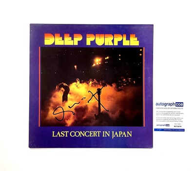 Deep Purple Last Concert in Japan Signed  Live Album Vinyl Glenn Hughes ACOA COA