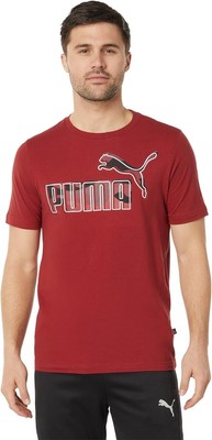 Мужская футболка с камуфляжной отделкой Puma Intense Red № 1 с логотипом - S