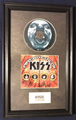 KISS PSYCHO-CIRCUS Album/ Disc/CD signed autograph custom framed display