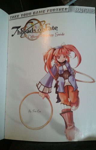 Threads of Fate Brady Strategy Guide| Playstation 1 PS1 Squaresoft Official Book