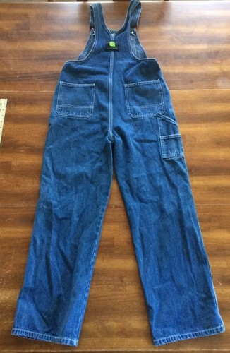 JOHN DEERE DENIM OVERALLS YOUTH (BOYS) SIZE 16 R