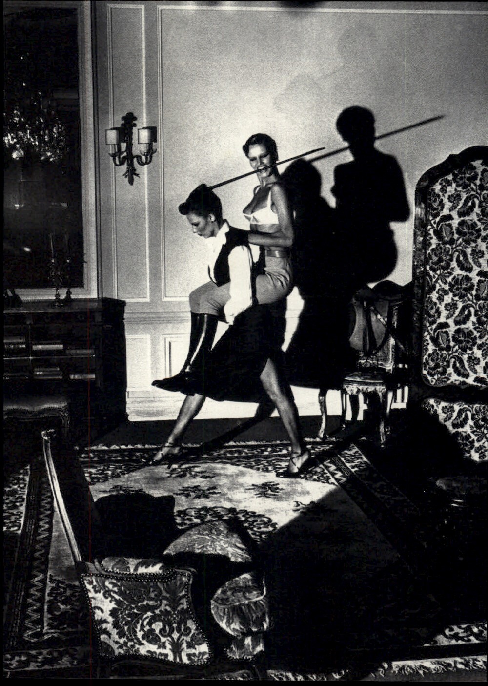 1978 Original Helmut Newton Female Models Horseback Ride