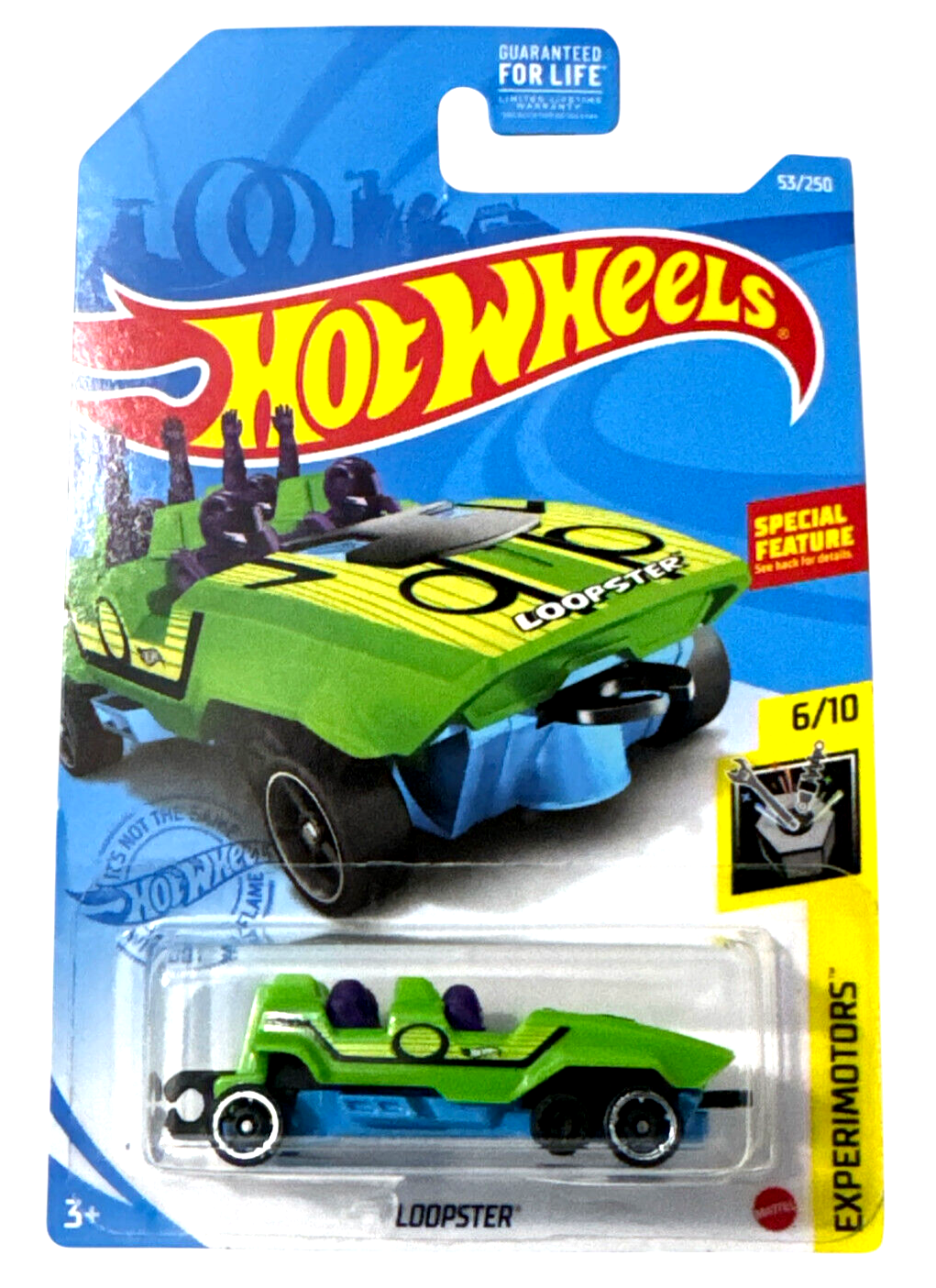 Hot Wheels Loopster Green #53 53/250 2021 Experimotors 6/10