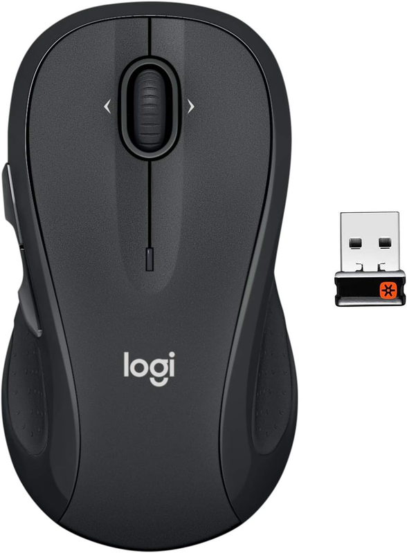 M510 Wireless Mouse, 2.4 Ghz with USB Unifying Receiver, 1000 DPI Laser-Grade Tr