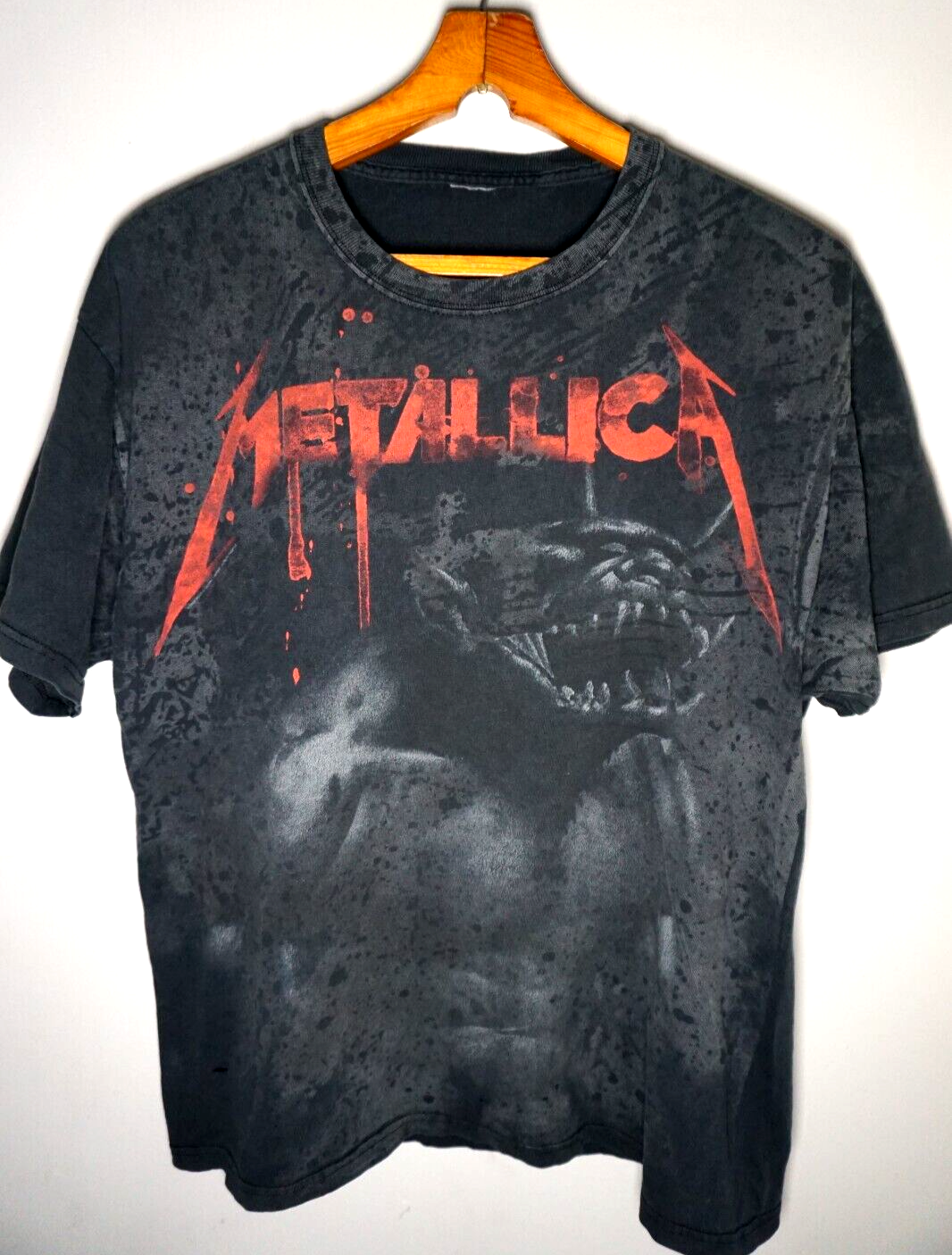 ビンテージ　メタリカトレーナー　【激レア】 メタリカ Tシャツ Lサイズ ブラック USA製 90s 両面プリント
