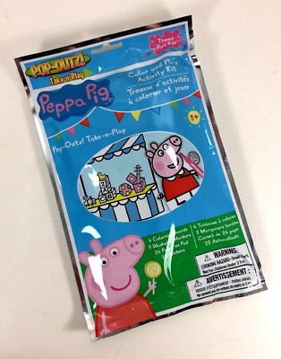 Disney PEPPA PIG On the Go Play Color Pack ACTIVITY KIT Stickers Marker Fun Fair