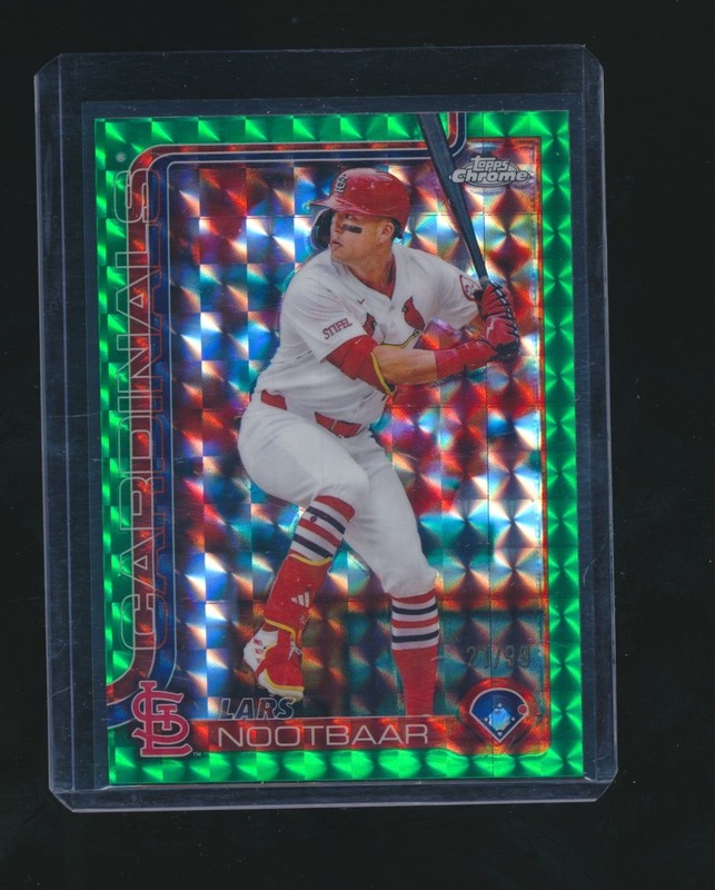 LARS NOOTBAAR 2025 TOPPS CHROME GREEN REFRACTOR PARALLEL 21