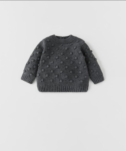 ZARA NWT knit sweater embroidered balls size 6-9 months | eBay