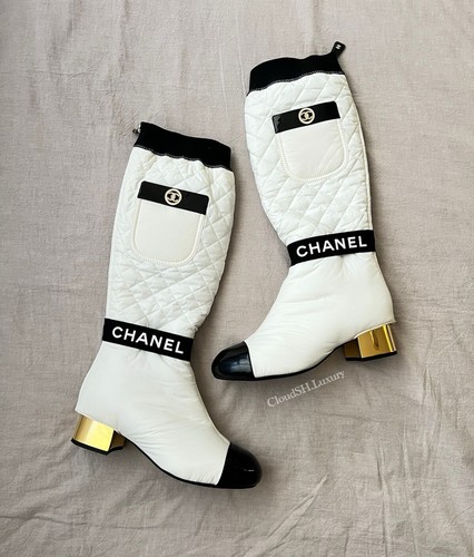 シャネル　ダブルコート ホワイト CHANEL】【紙タグ】【ココマーク】【1993年秋冬】【フランス製