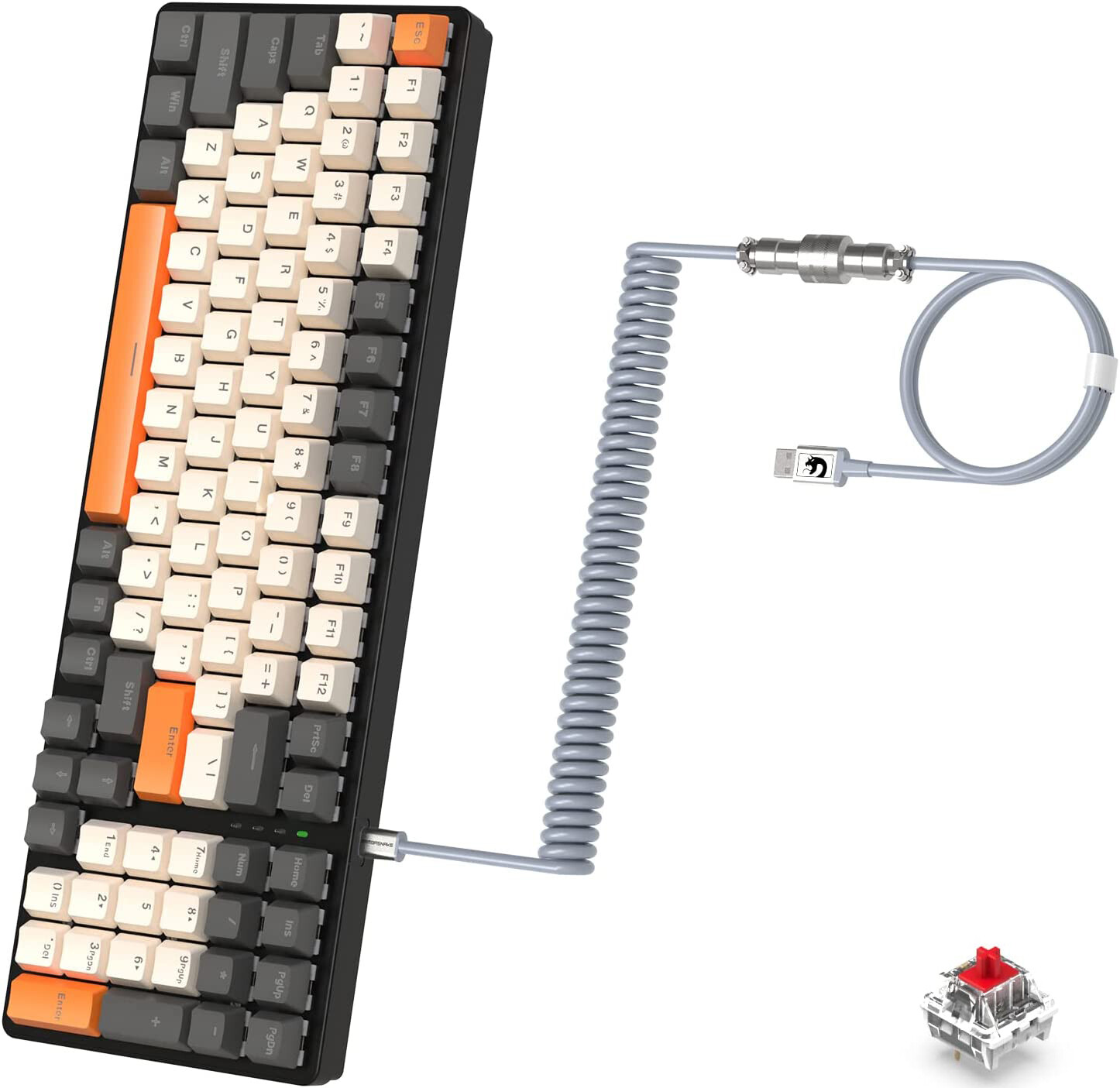 Rgb Backlit Metal Panel 98 Keys For Pc/mac/ps4