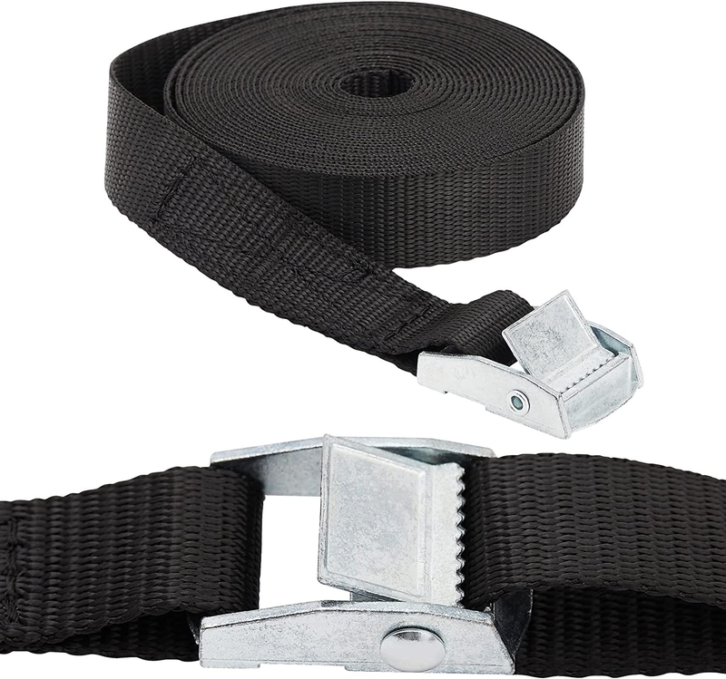 Tie Down Straps Lashing Buckles Bike Luggage And Cargo Black New