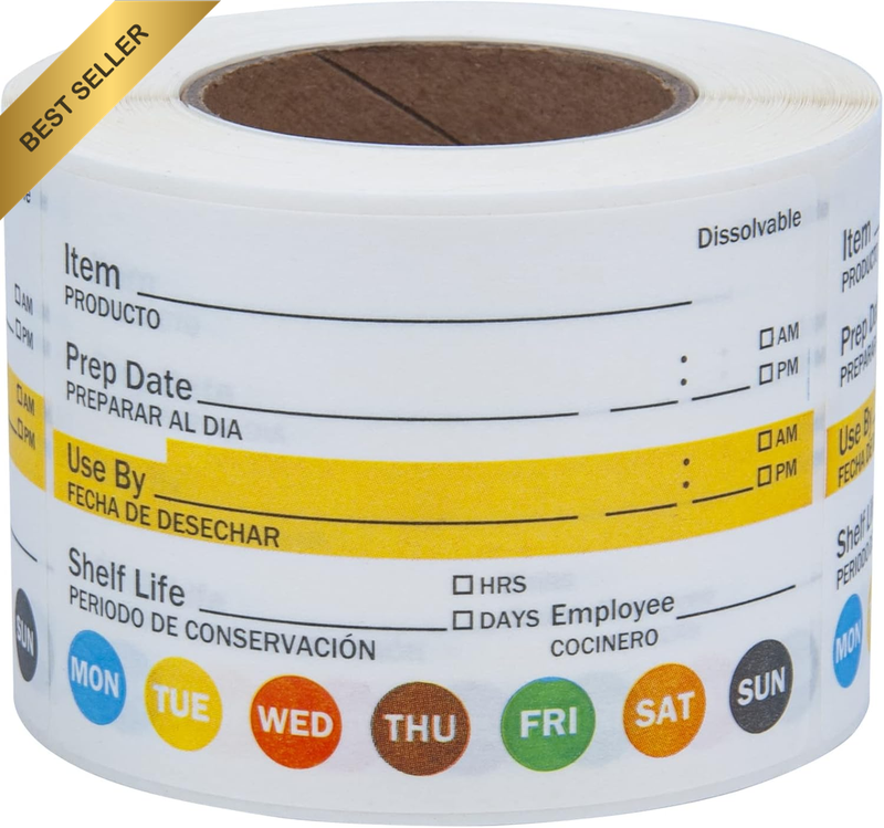 Dissolvable Food Labels 2”X 3