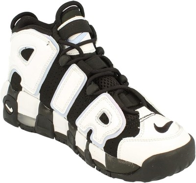 Кроссовки Nike Air More Uptempo для больших детей, черно-белые, многоцветные (DQ6200 001) - 5