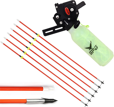 Bow Fishing Reel with Bowfishing Arrows Set Archery Bow Fish