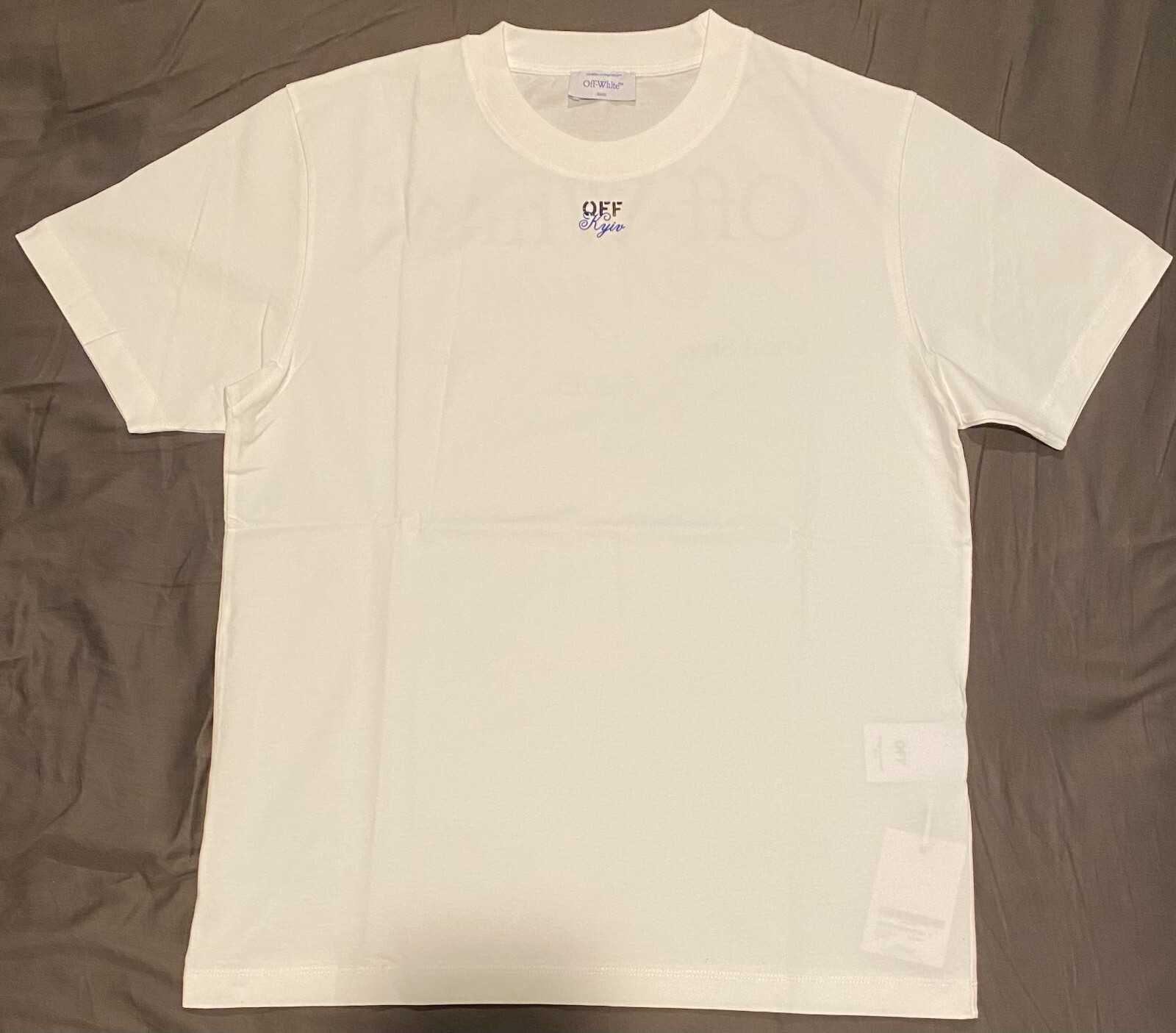 Pre-owned Off-white Off White Kyiv Local Store Garment Tee White Size [l]