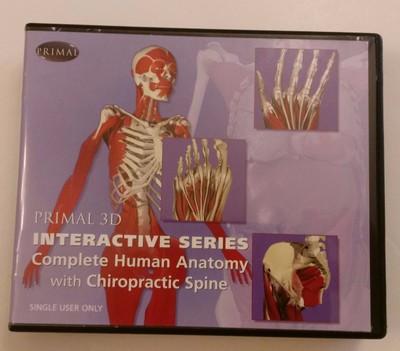 Primal 3D Interactive COMPLETE HUMAN BODY ANATOMY 9 CD Set w Chiropractic Spine