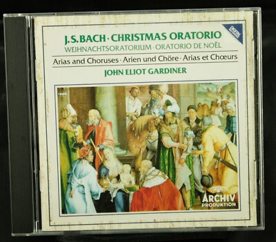 J.S. Bach: Christmas Oratorio Gardiner Arias and Choruses CD 1987  FREE SHIP