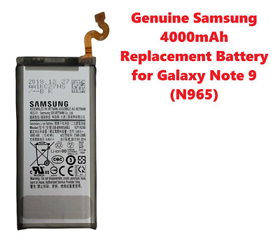 Samsung Galaxy Note 9 (SM-N960) Replacement Battery - 4000mAh (Original/OEM)