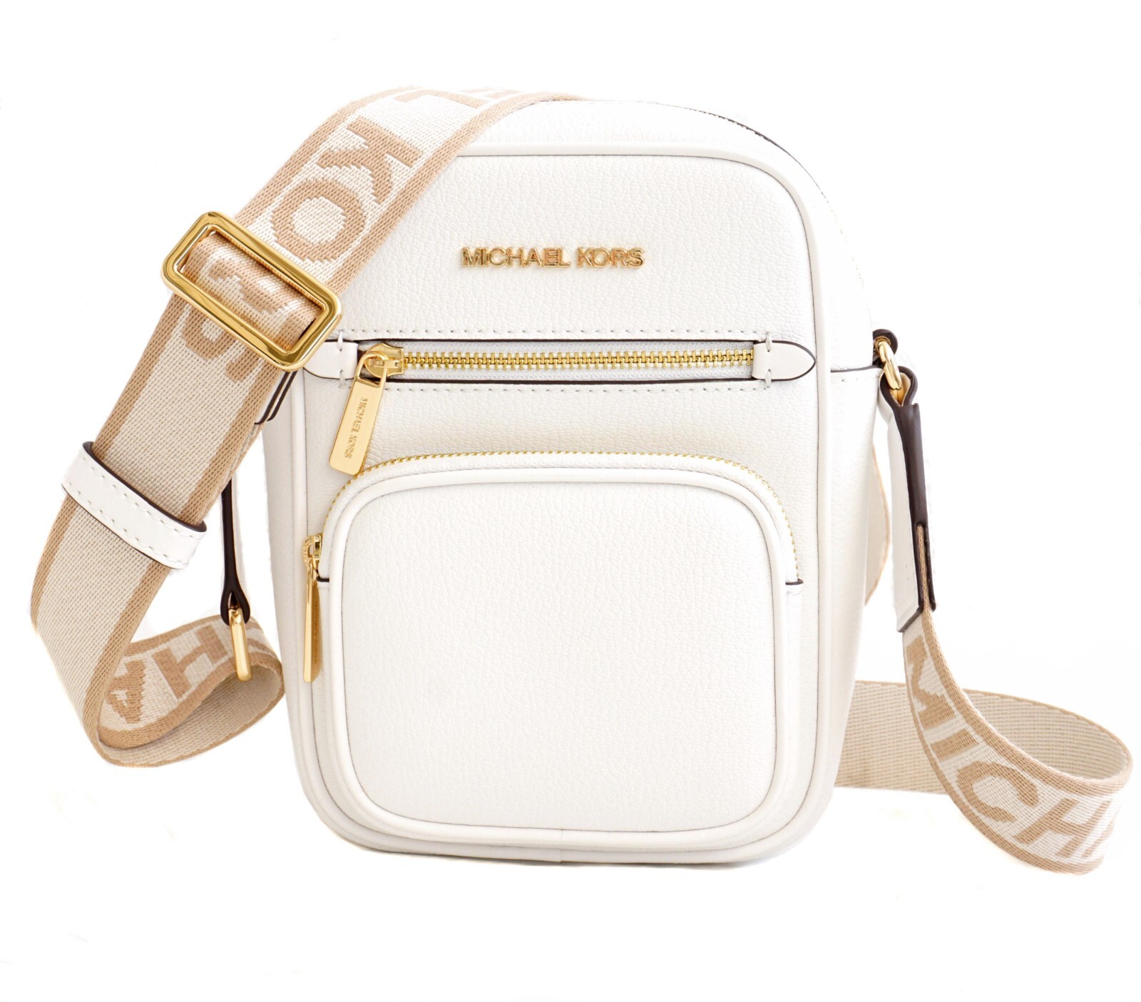 Сумка Michael Kors, сумка через плечо, Jet Set, Артикул MD NS PKT, Кожа Xbody, Темно-белая, Новая