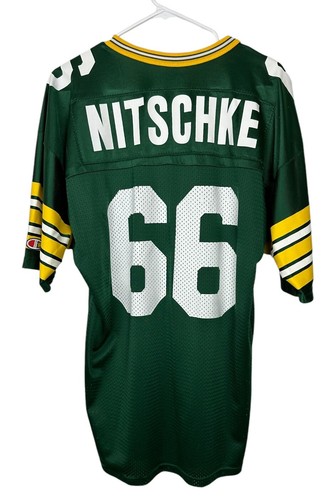 Green Bay Packers スタジャン 66 New 1966 Green Bay Packers #66 Ray Nitschke Sizes Mitchell