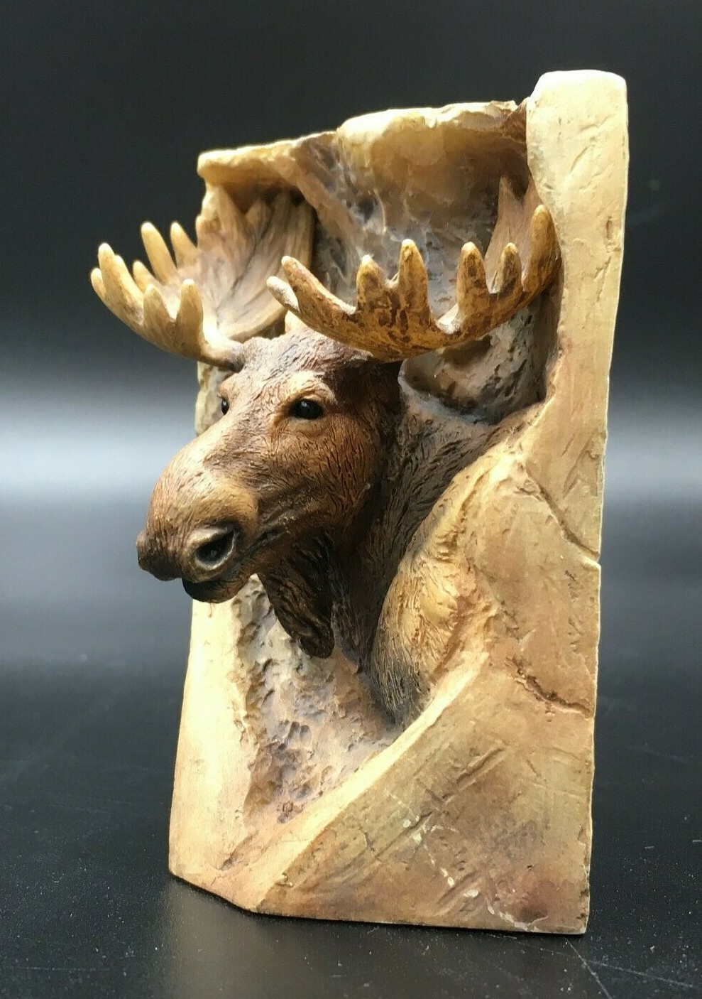 Mill Creek Studio MCSI Moose Sculpture Figurine Signed D Morales 2005