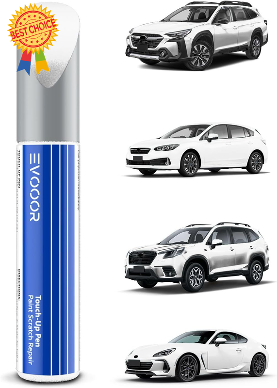 37J Satin White Pearl Touch Up Paint, Compatible with Subaru, Chip & Nick Repair
