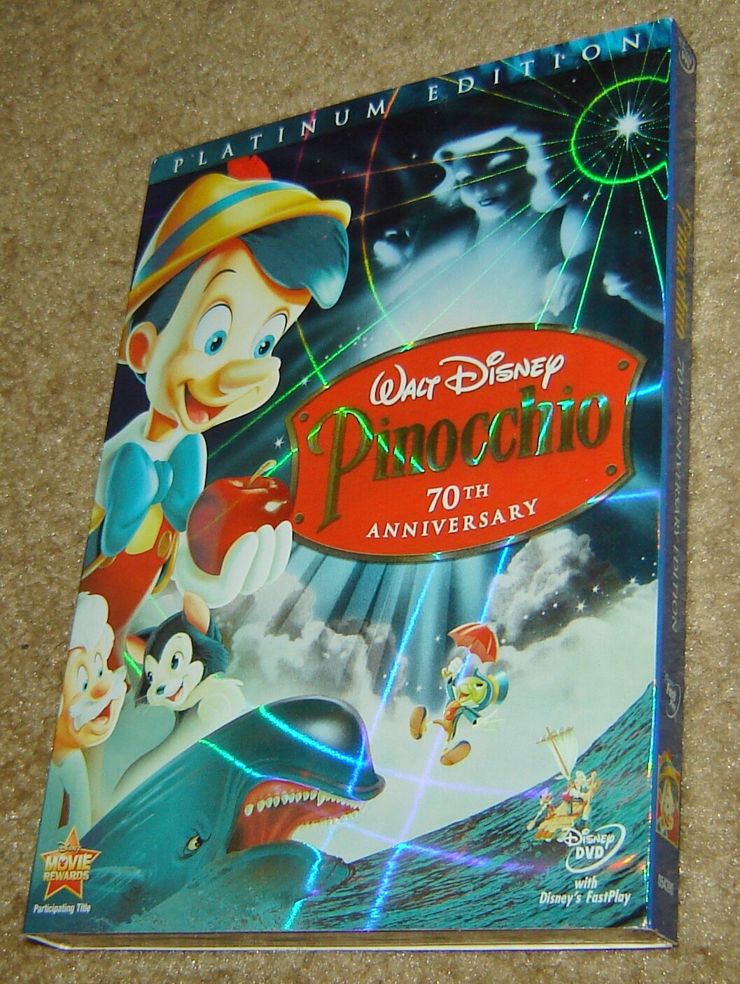 WALT DISNEY PINOCCHIO 70TH ANNIVERSARY PLATINUM EDITION DVD