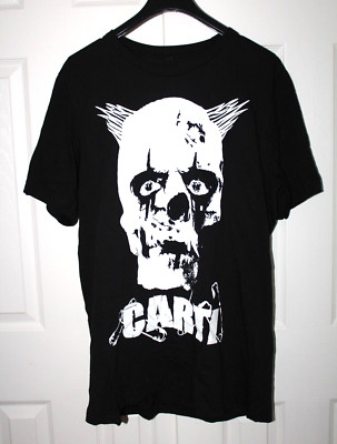 NEW Playboi Carti Black T-Shirt Size XL Clown Skeleton Horned Skull X-Large