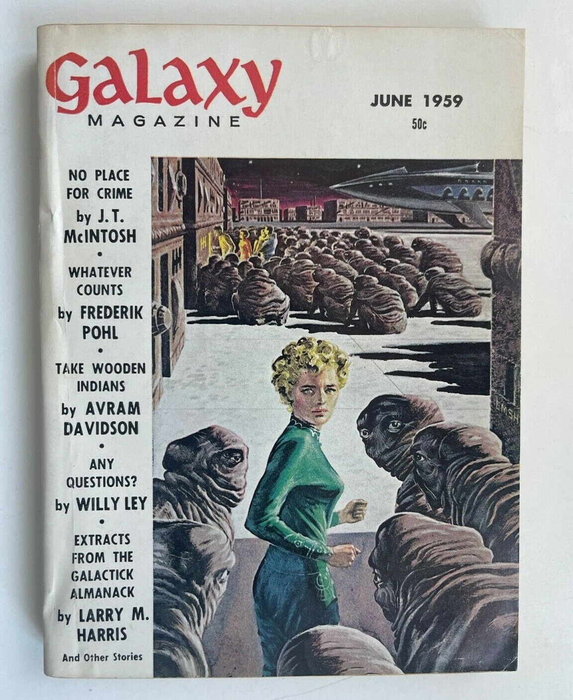 米SF雑誌/GALAXY/1959年12月号/表紙エド・エムシュウィラー レビュー高評価の商品！ 米SF雑誌/GALAXY/1959年12月号/表紙エド