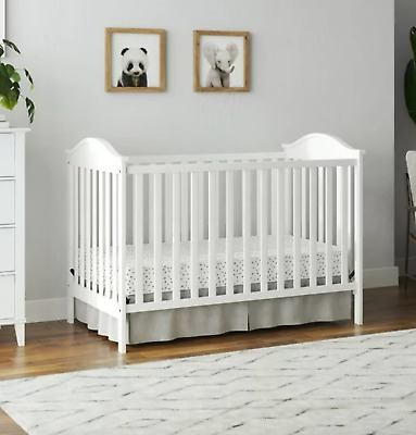 Cunas para Bebes 3 en 1 Convertible Cama para Niños Marco Baby Crib White NEW