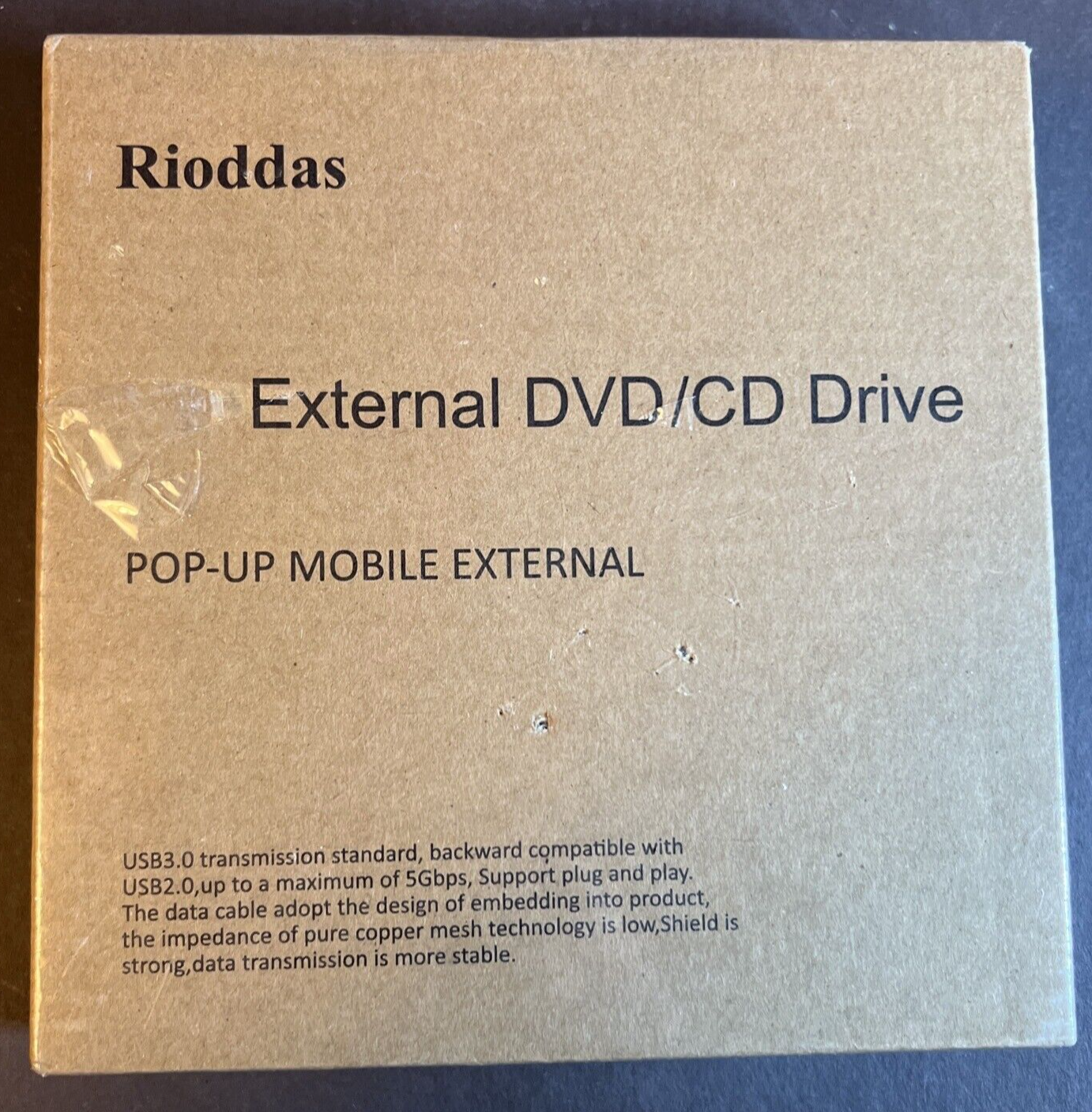 Rioddas External DVD/CD Drive Model BT638 - USB3.0 Pop-up