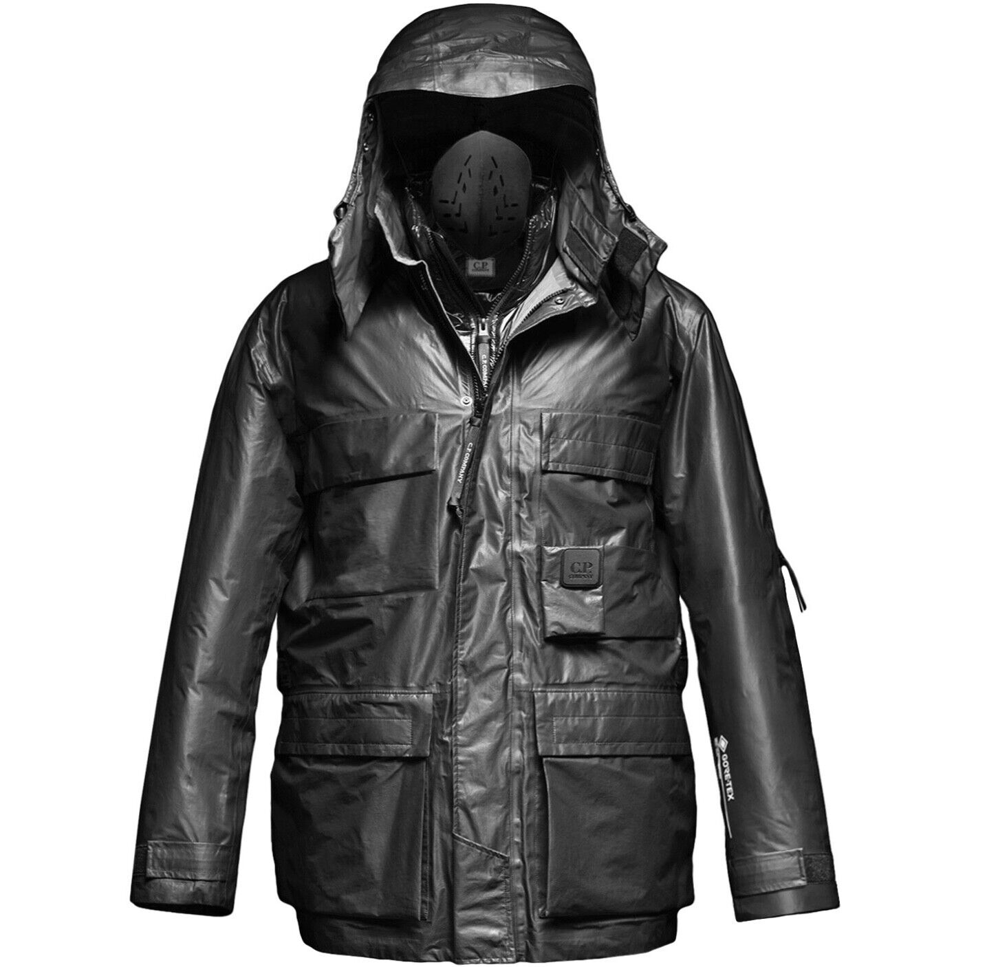 Pre-owned C.p. Company Cp Company $1.8k Metropolis Jacket Gore-tex/primaloft Liner It48/m W/ Smog Mask