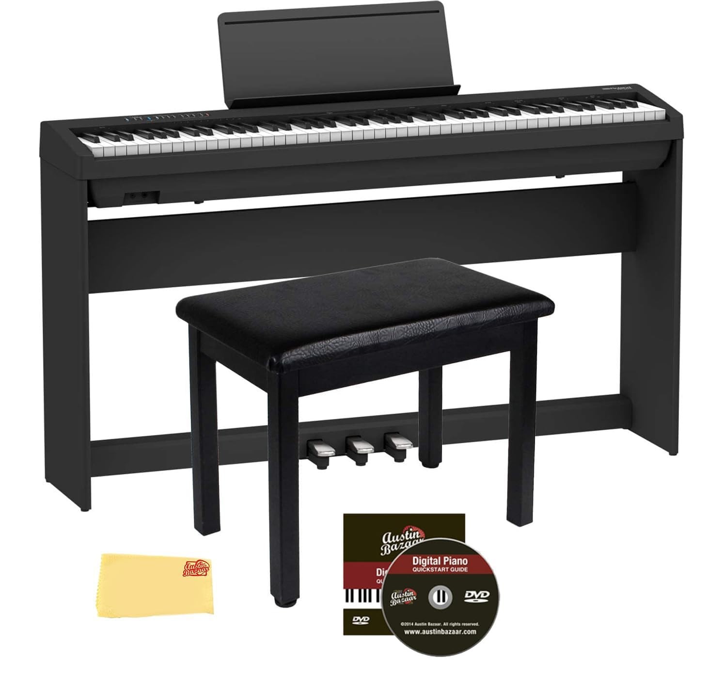 送料込み！美品　Roland FP-30X ＋KSC-70-WH 2021年製 Roland FP-30X 88-Key Digital Piano - White w/ KSC-70 Stand