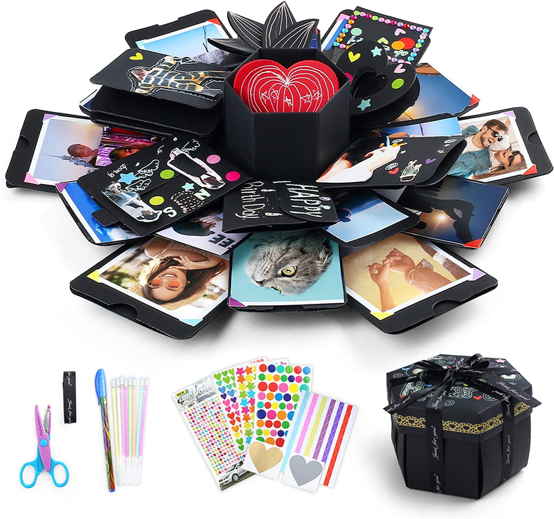 Explosion Gift Box, DIY Surprise Photo Box, Creative Scrapbook Album, Preassembl