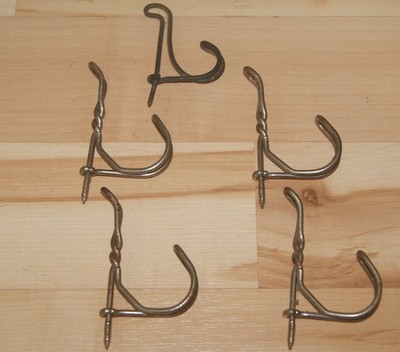 44 Pc Assorted Sizes Handy Hooks Cup Hooks,square Hooks/& Screw Eye Hooks.