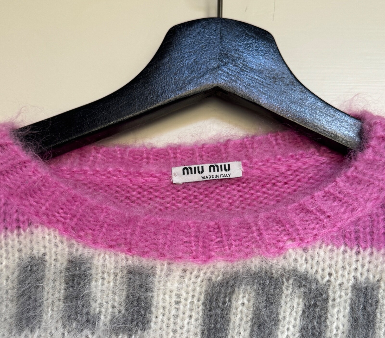 MIU MIU Mohair Pink Logo Sweater Jumper Size 38 | eBay MIU MIU Mohair Pink Logo Sweater Jumper Size 38 | eBay