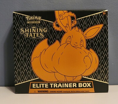 Empty Pokémon TCG: Shining Fates Elite Trainer Box !No Packs! with Eevee Promo 